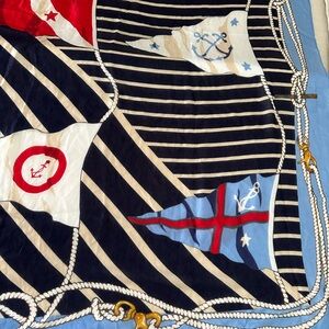 Ralph Lauren Nautical Flag Scarf - Red, Blue, Black